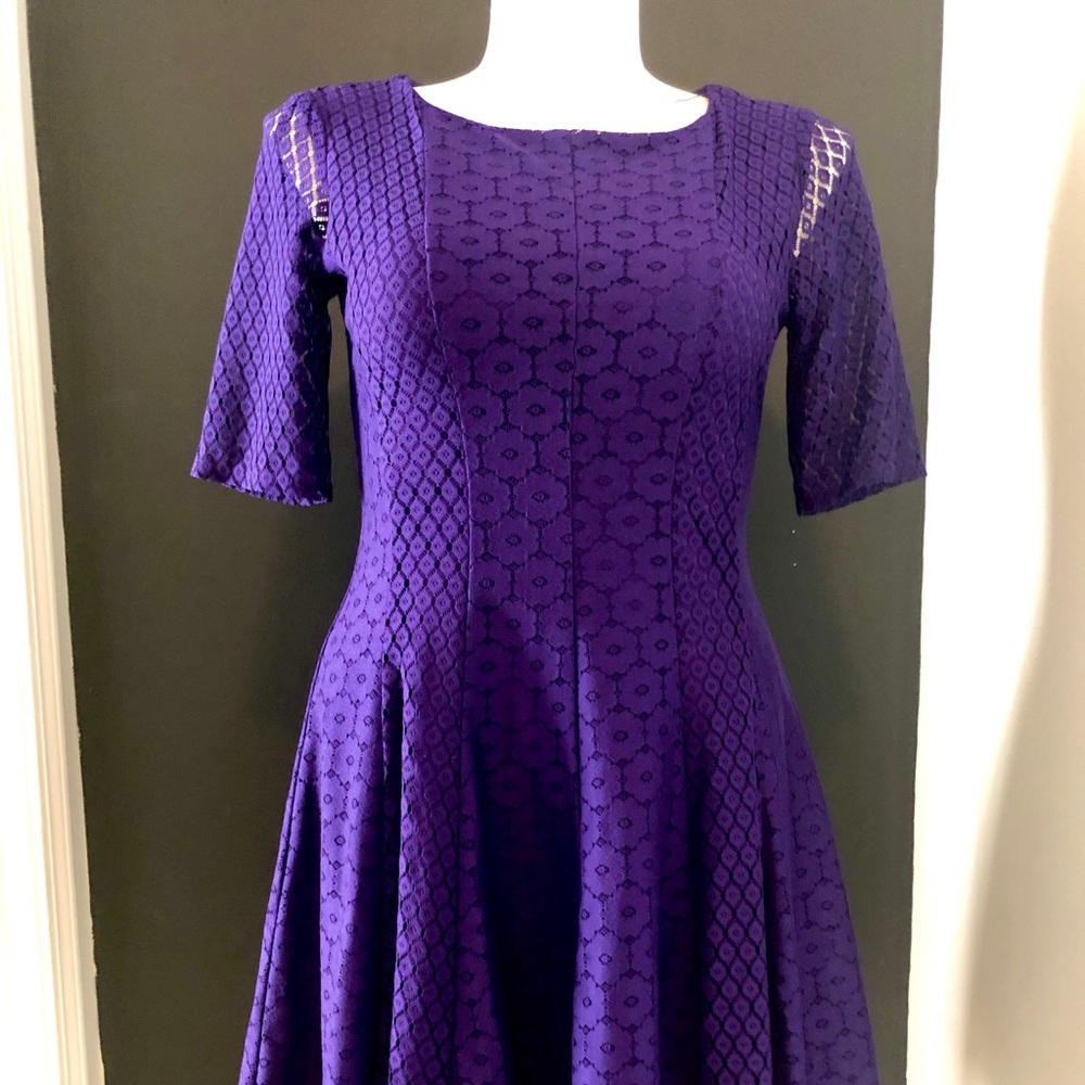 Danny & Nicole Purple Lace dress